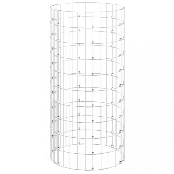 kör alakú horganyzott acél gabion oszlop Ø50 x 100 cm