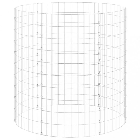 kör alakú horganyzott acél gabion oszlop Ø100 x 100 cm