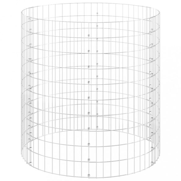 kör alakú horganyzott acél gabion oszlop Ø100 x 100 cm