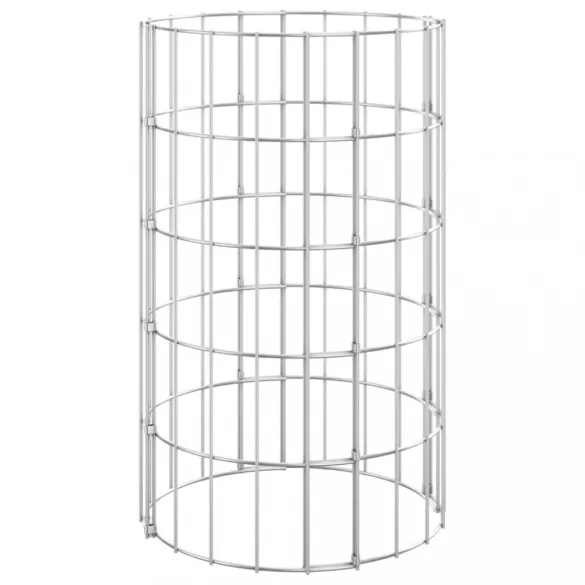3 db kör alakú horganyzott acél gabion magaságyás Ø30 x 50 cm