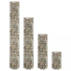   4 db kör alakú gabion magaságyás Ø30 x 50 / 100 / 150 / 200 cm