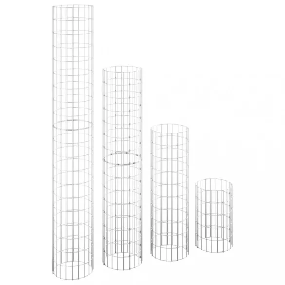 4 db kör alakú gabion magaságyás Ø30 x 50 / 100 / 150 / 200 cm