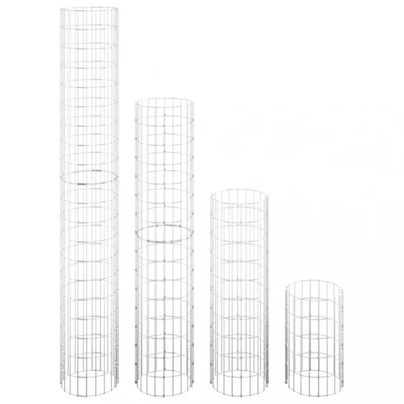 4 db kör alakú gabion magaságyás Ø30 x 50 / 100 / 150 / 200 cm