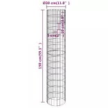 4 db kör alakú gabion magaságyás Ø30 x 50 / 100 / 150 / 200 cm