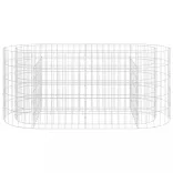 horganyzott vas gabion magaságyás 120 x 50 x 50 cm