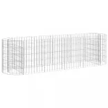horganyzott vas gabion magaságyás 190 x 50 x 50 cm