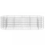 horganyzott vas gabion magaságyás 190 x 50 x 50 cm