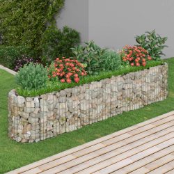 horganyzott vas gabion magaságyás 260 x 50 x 50 cm