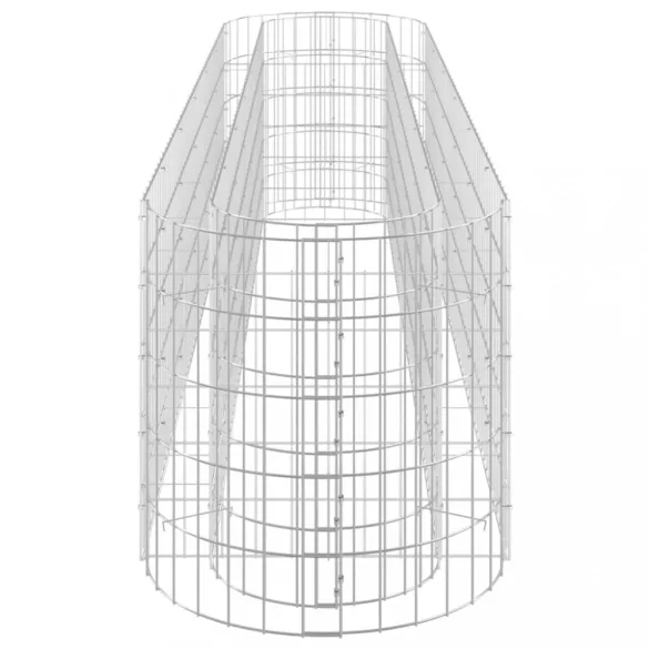 horganyzott vas gabion magaságyás 260 x 50 x 50 cm