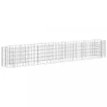 horganyzott vas gabion magaságyás 330 x 50 x 50 cm