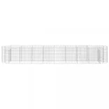 horganyzott vas gabion magaságyás 330 x 50 x 50 cm