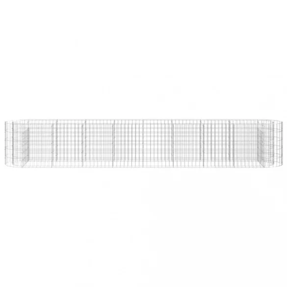horganyzott vas gabion magaságyás 330 x 50 x 50 cm