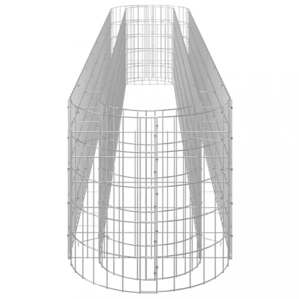 horganyzott vas gabion magaságyás 330 x 50 x 50 cm