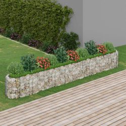 horganyzott vas gabion magaságyás 400 x 50 x 50 cm