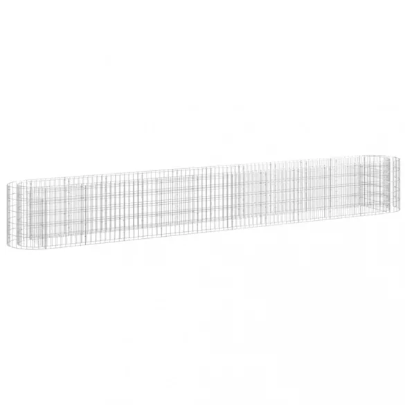 horganyzott vas gabion magaságyás 400 x 50 x 50 cm