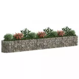 horganyzott vas gabion magaságyás 400 x 50 x 50 cm