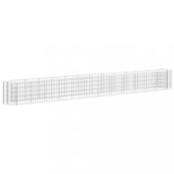 horganyzott vas gabion magaságyás 470 x 50 x 50 cm
