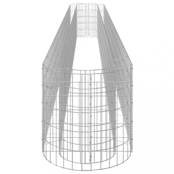 horganyzott vas gabion magaságyás 470 x 50 x 50 cm