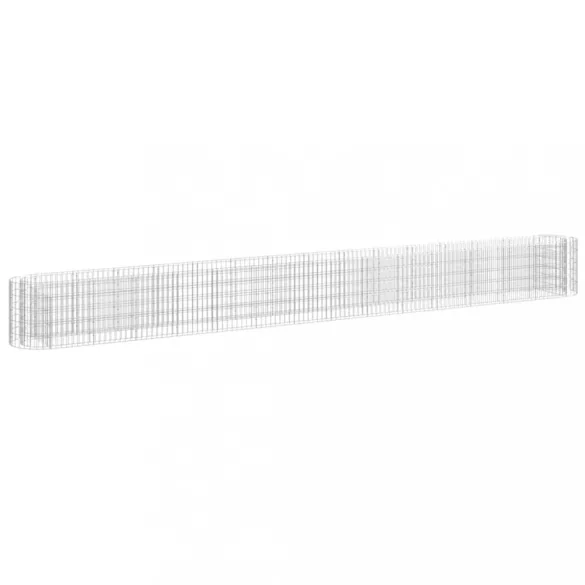 horganyzott vas gabion magaságyás 540 x 50 x 50 cm