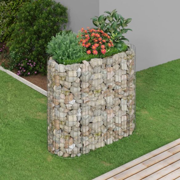 horganyzott vas gabion magaságyás 120x50x100 cm