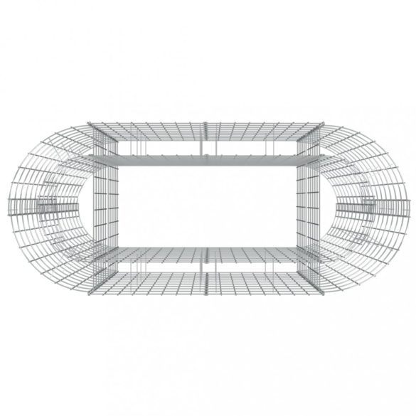 horganyzott vas gabion magaságyás 120x50x100 cm