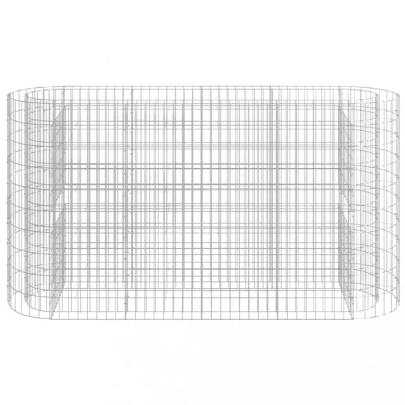 horganyzott vas gabion magaságyás 190x50x100 cm