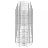 horganyzott vas gabion magaságyás 190x50x100 cm