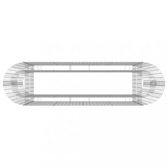 horganyzott vas gabion magaságyás 190x50x100 cm