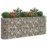 horganyzott vas gabion magaságyás 260x50x100 cm