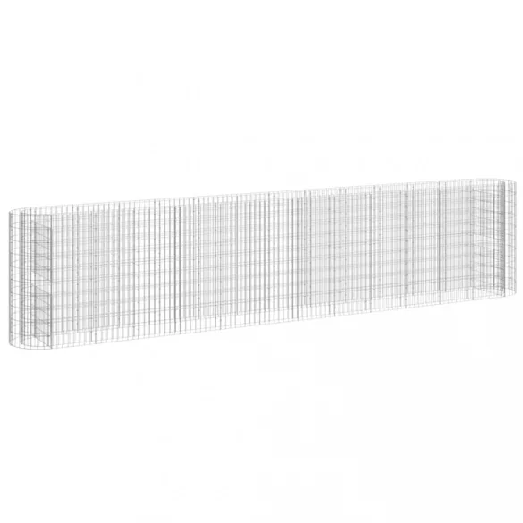 horganyzott vas gabion magaságyás 470x50x100 cm