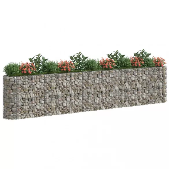 horganyzott vas gabion magaságyás 470x50x100 cm