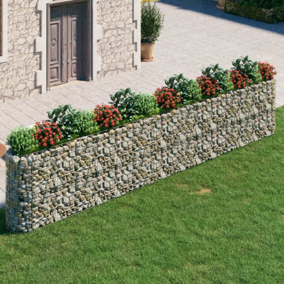 horganyzott vas gabion magaságyás 540x50x100 cm