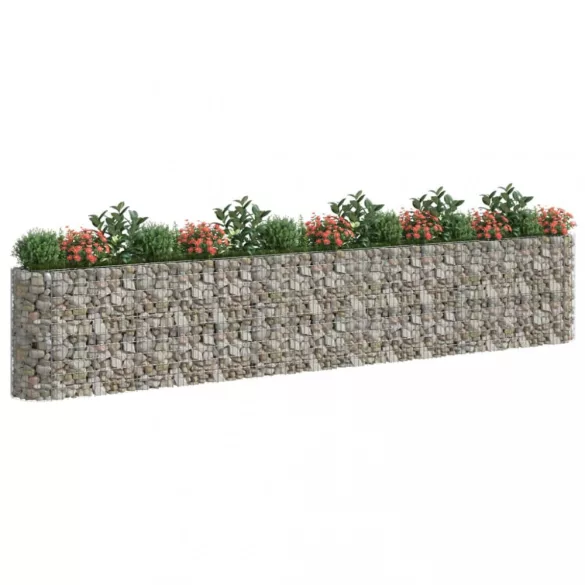 horganyzott vas gabion magaságyás 540x50x100 cm