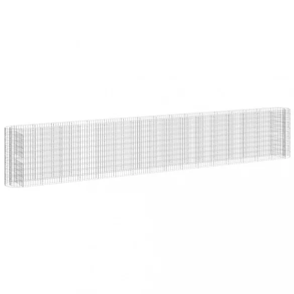 horganyzott vas gabion magaságyás 610x50x100 cm