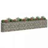 horganyzott vas gabion magaságyás 610x50x100 cm