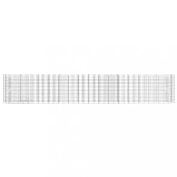 horganyzott vas gabion magaságyás 610x50x100 cm