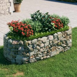 horganyzott vas gabion magaságyás 200x100x50 cm