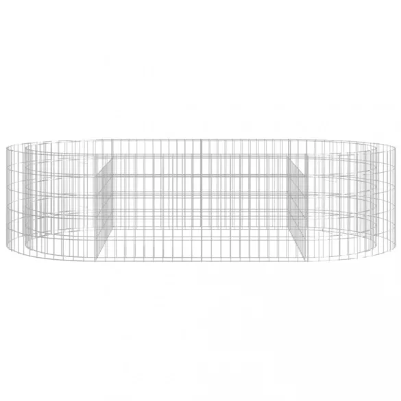 horganyzott vas gabion magaságyás 200x100x50 cm