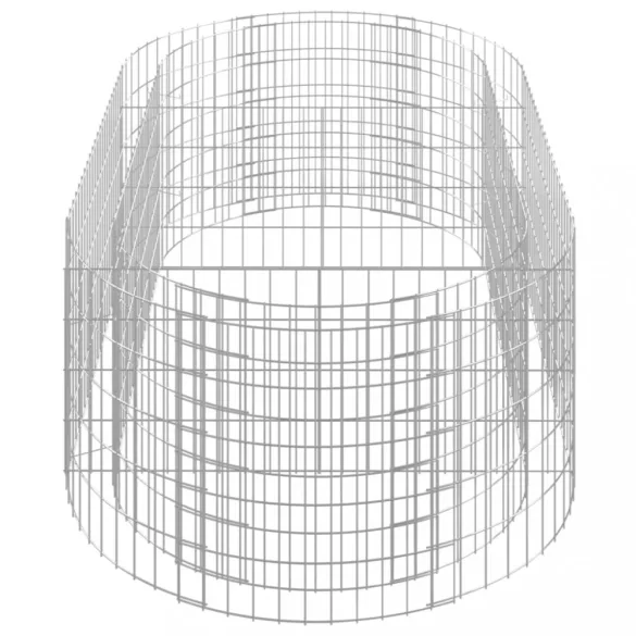 horganyzott vas gabion magaságyás 200x100x50 cm