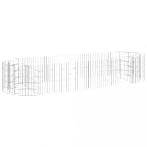 horganyzott vas gabion magaságyás 300x100x50 cm