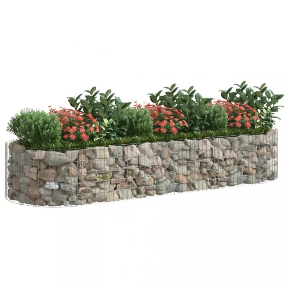 horganyzott vas gabion magaságyás 300x100x50 cm