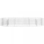 horganyzott vas gabion magaságyás 300x100x50 cm