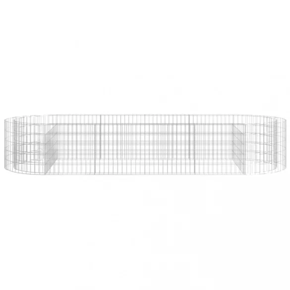 horganyzott vas gabion magaságyás 300x100x50 cm
