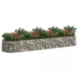 horganyzott vas gabion magaságyás 400x100x50 cm