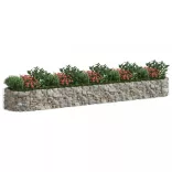 horganyzott vas gabion magaságyás 500x100x50 cm