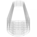 horganyzott vas gabion magaságyás 500x100x50 cm