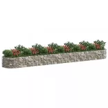 horganyzott vas gabion magaságyás 600x100x50 cm