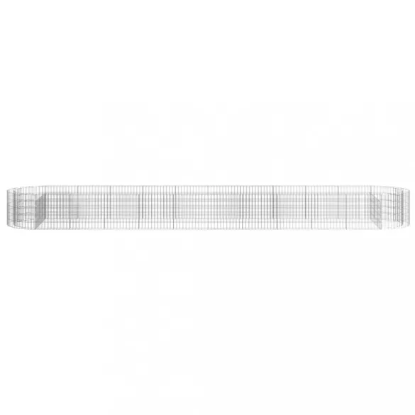 horganyzott vas gabion magaságyás 600x100x50 cm