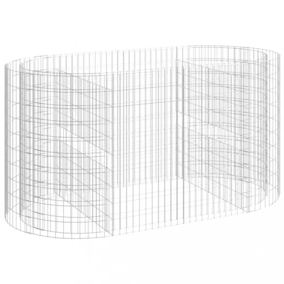 horganyzott vas gabion magaságyás 200x100x100 cm