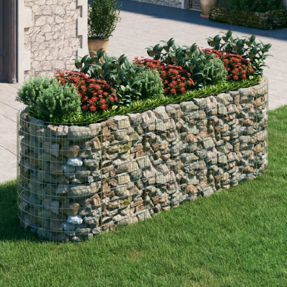 horganyzott vas gabion magaságyás 300x100x100 cm